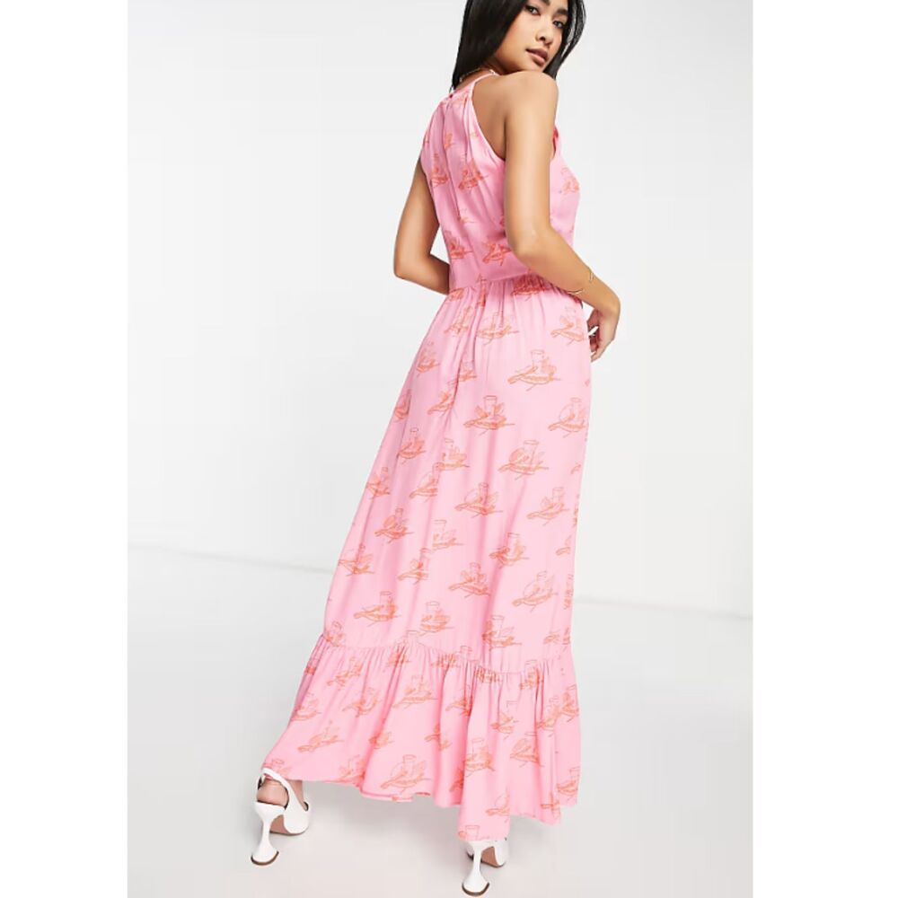 Never Fully Dressed Women's NFDAS534 Size 12 Pink Limoncello Maxi Dress NWT - Picture 2 of 12